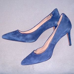 Blue Suede Tori Burch Pumps